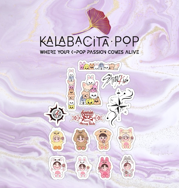 KalaTatts - Tatuajes Temporales K-pop Stray Kids (SKZoo + DominATE Tour)